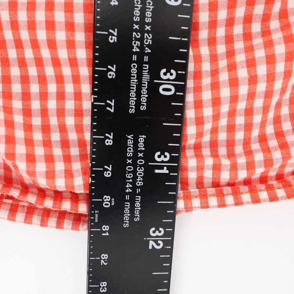 Clemson Tigers‎ Columbia Super Bonehead Gingham Long Sleeve Shirt Orange Mens M